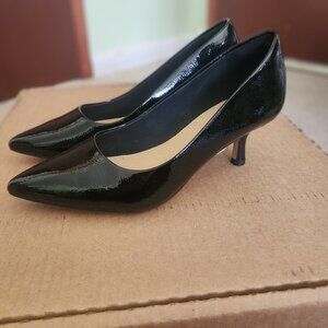 Clark's Black Patent Leather Kitten Heels